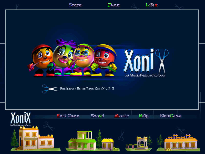 RoboToys Xonix Screenshot